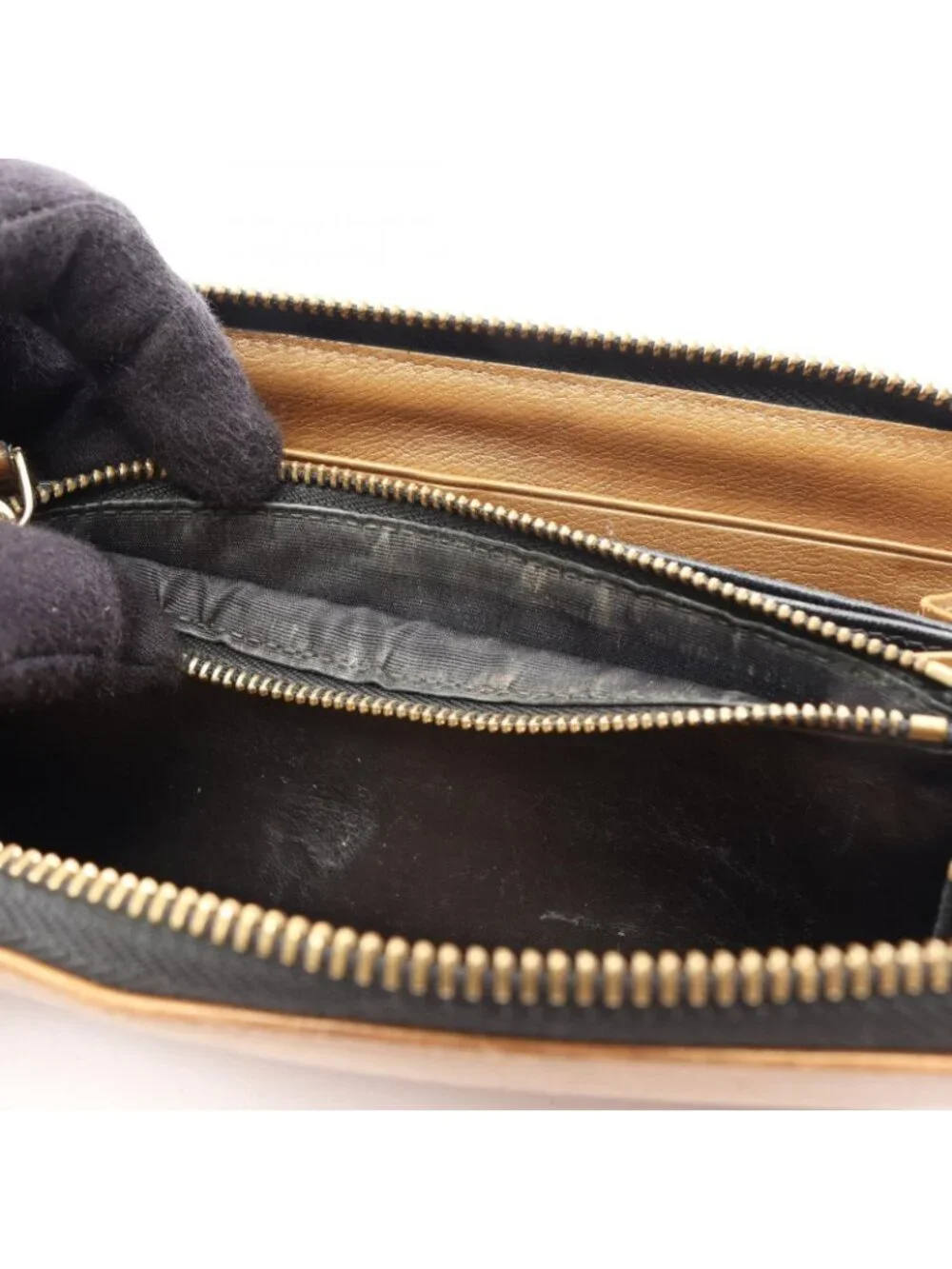 Loewe Round Length Wallet Brown Leather